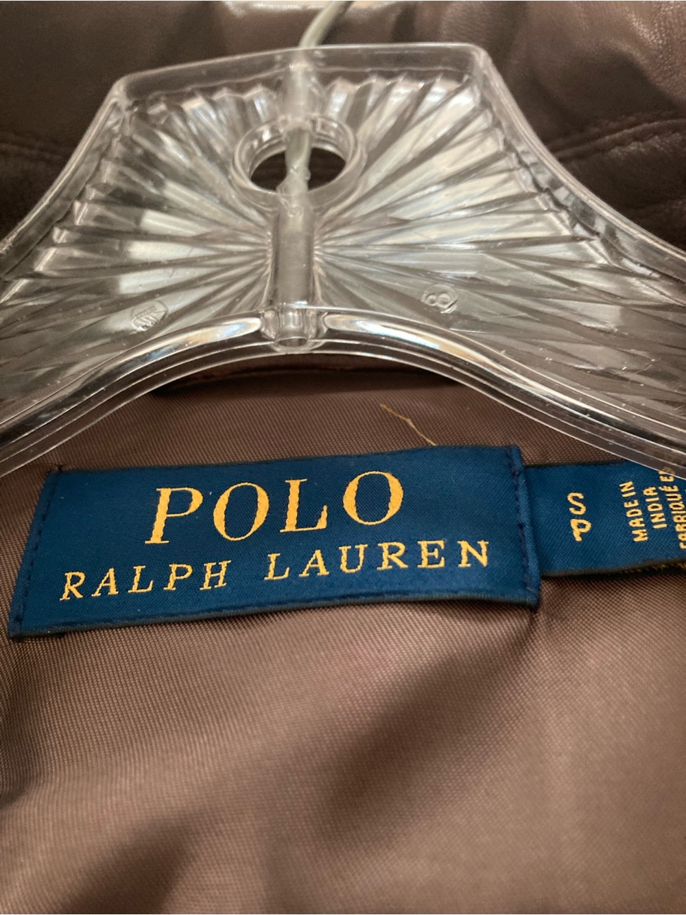 Ralph Lauren Brown Leather Bomber Jacket - Picture 5 of 8